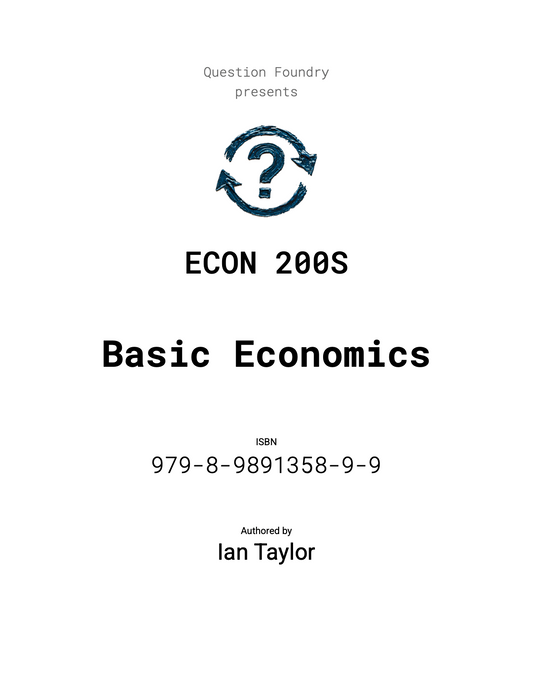 Basic Economics ISBN 979-8-9891358-9-9